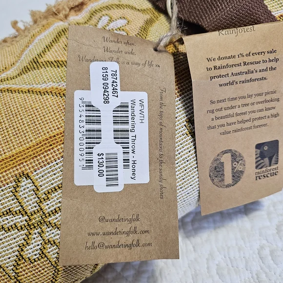 Wandering Floral Patterned Throw with Fringe - Picture 8 of 12